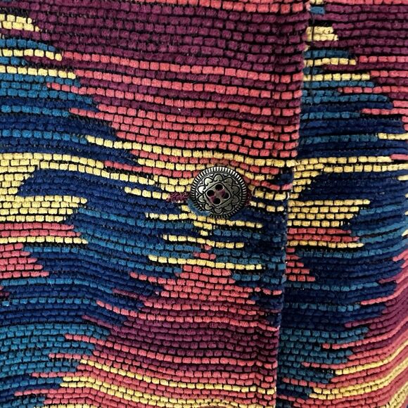 Vintage Aztec Jacket Alfred Dunner Women’s 12 Western Button Front Pockets - Picture 3 of 7